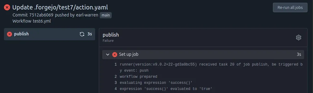 Set up job logs