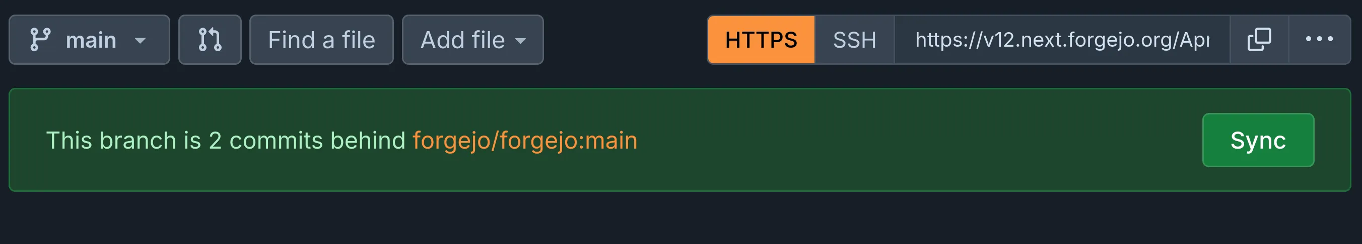 sync Fork